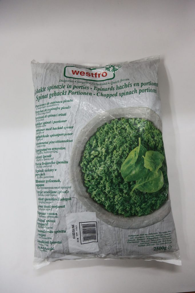 Chopped spinach Mini-portion 2.5kg – Dal Mare Group